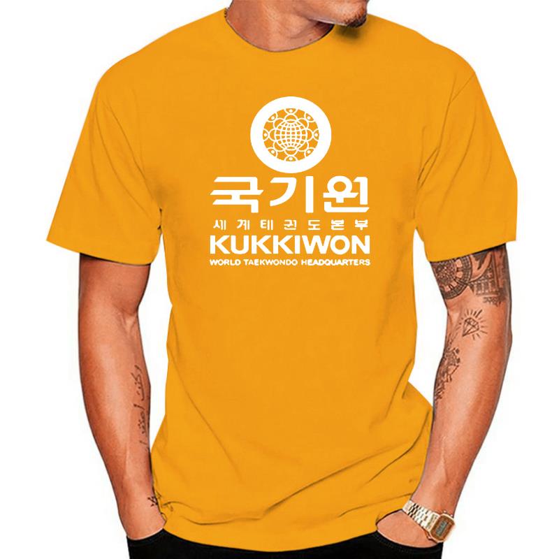 เสื้อคนอ้วนผญ ใหม่ล่าสุด 2022 เสื้อยืดผู้ชาย KUKKIWON เทควันโดสํานักงานใหญ่เกาหลีศิลปะการต่อสู้ผู้ชา