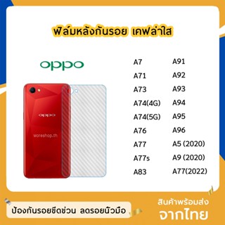 ฟิล์มหลัง OPPO ฟิล์มเคฟล่า แบบใส A7 A71 A74 A76 A77 A77s A83 A91 A92 A93 A94 A95 A96 A5(2020) A9(2020)