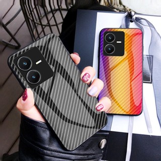 เคสโทรศัพท์มือถือกระจกนิรภัย แบบแข็ง กันกระแทก สําหรับ Vivo Y22 Y22s Y20 Y20i Y20s Y21 Y21s Y21t