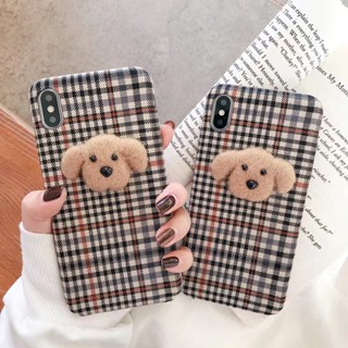 ✨ส่งเชือกเส้นเล็ก✨เคสไอโฟน14 Pro Max 13 12 11 เคส for iPhone 14พลัส ลูกสุนัข น่ารัก พกง่ายๆ การป้องกันการตก Case