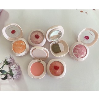 (***บางเบอร์ไม่มีกล่อง***)บลัชออน cheek blusher bloomade สีสวย ชิมเมอร์วิ้งๆ 6 โทนสี