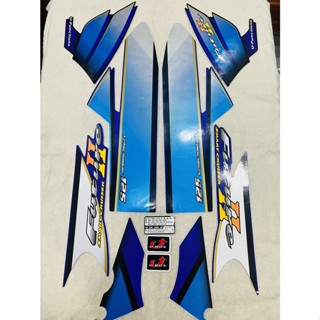 ชุดสติ๊กเกอร์มอเตอร์ไซค์ ฮอนด้า อนาคต 2 สีน้ําเงินสุดสวย