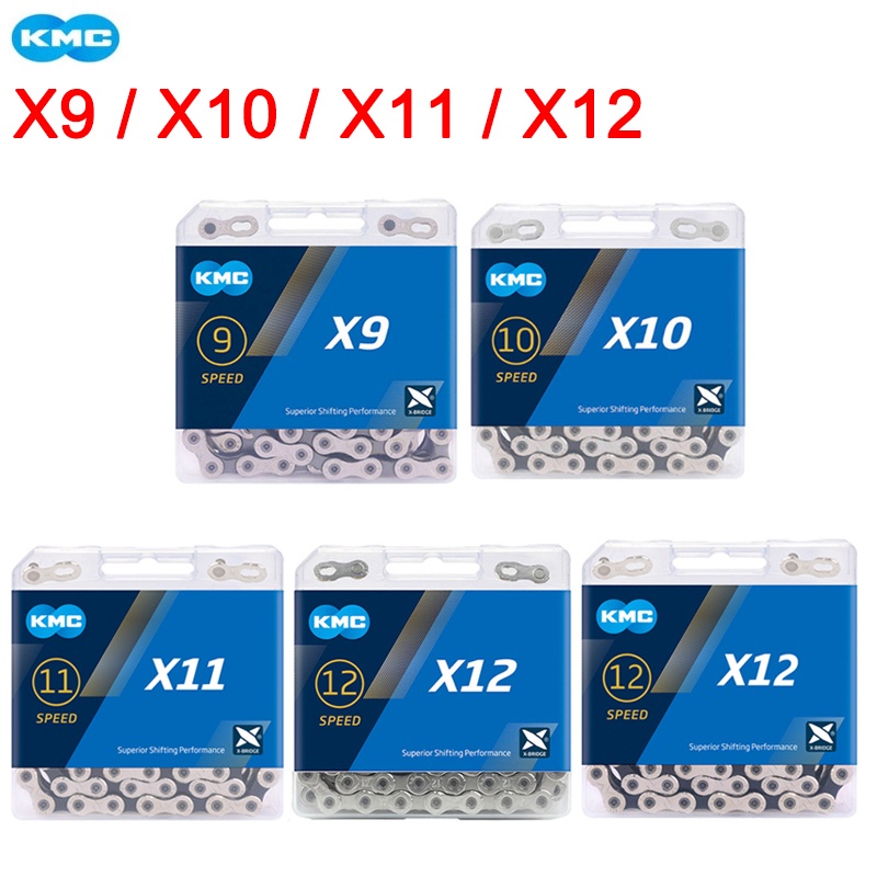 Kmc โซ่จักรยานเสือหมอบ ความเร็ว 11 ระดับ X9 X10 X11 X12 116 118 126L สําหรับ SHIMANO 11