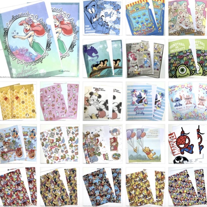 แฟ้ม A4 หนึ่งช่อง จากญี่ปุ่น Tokyo Disney Resort
