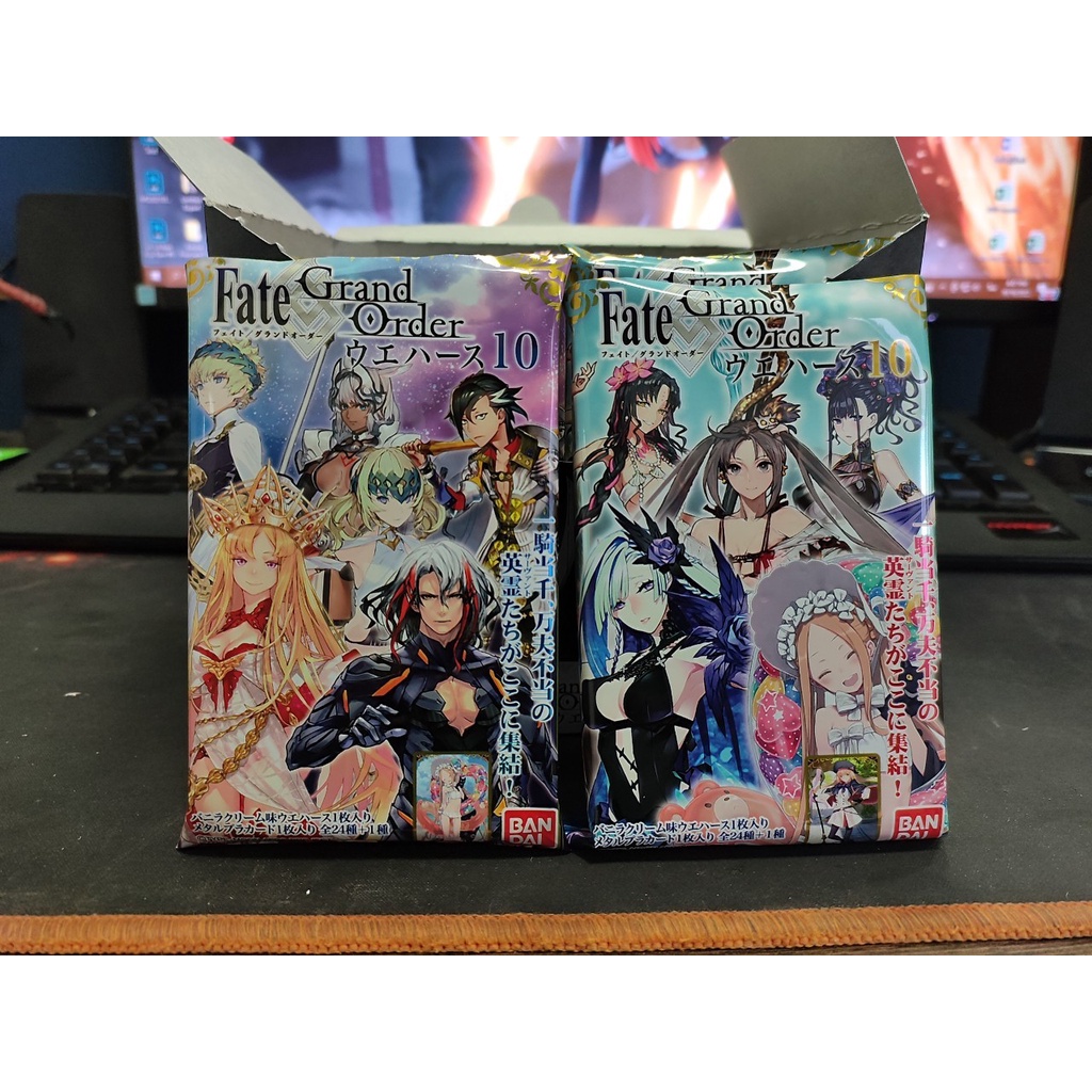 [พร้อมส่ง] Wafer Card Fate Grand Order  ชุด 10 แบบแยกใบ (Bandai Spirits)