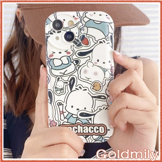 🔥 เคสไอโฟน12 Pochacco กันกระแทกซิลิโคนนุ่มถุงลมนิรภัยฝาครอบกล้องป้องกัน สำหรับ เคส Apple iPhone11 เคสไอโฟนSE2 2020 14 X เคสi11 iPhone 12 SE3 7 11 เคสไอโฟน11 6 เคสไอโฟน7พลัส เคส i8plus 6s xr 8 plus XS Max 13 Pro Max Case