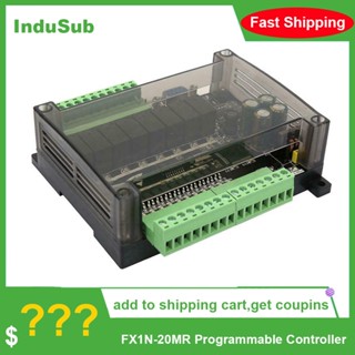 Plc โมดูลรีเลย์ควบคุมโปรแกรม DC 24V FX1N-20MR พร้อมฐานบอร์ดควบคุม ตั้งโปรแกรมได้