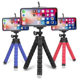 Newmine ขาตั้งกล้อง ขาตั้งมือถือ หนวดปลาหมึกFlexible Tripod Octopus tripod Mini Sponge Octopus Tripod for iPhone Samsung Xiaomi Huawei Tripod for Gopro