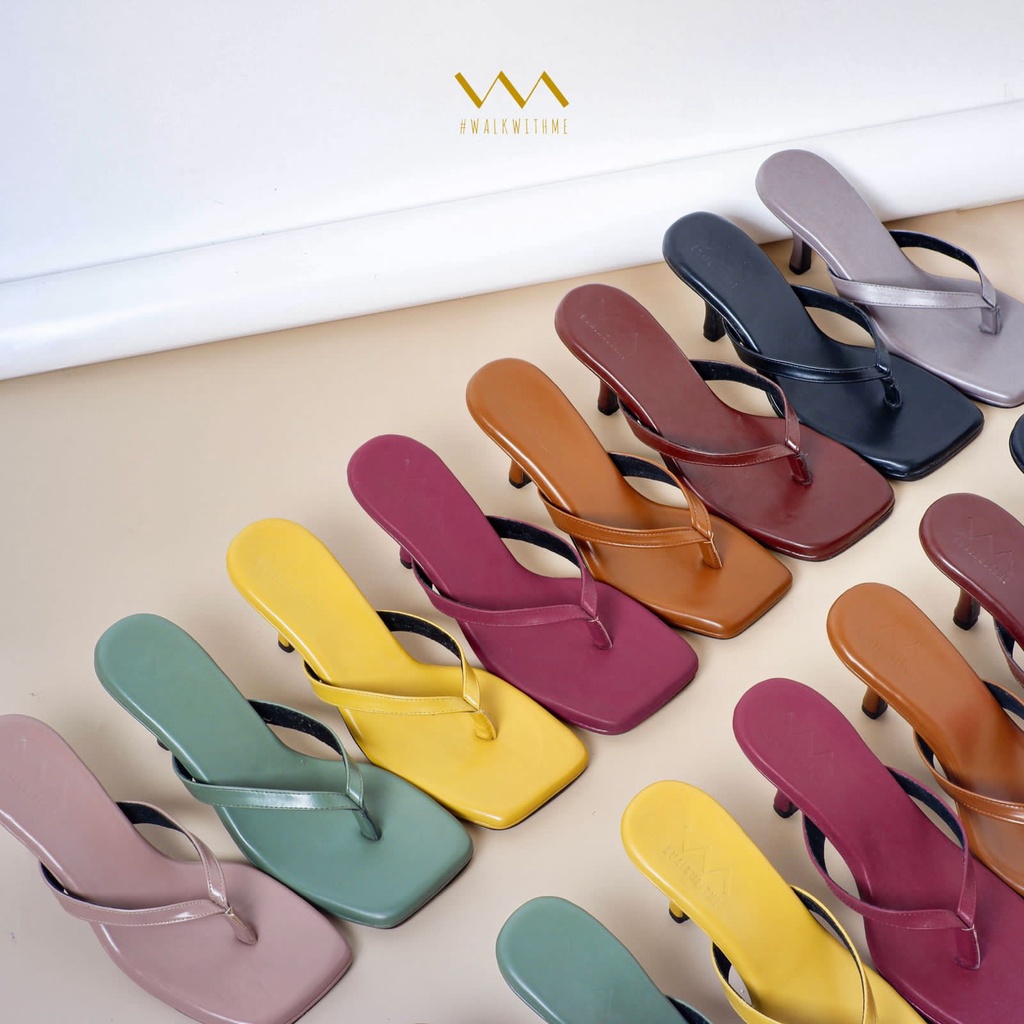 Kiira heels - comfy soft 7cm รองเท้าแตะ