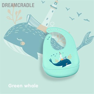 Dreamcradle ผ้ากันเปื้อนซิลิโคน กันน้ํา ทําความสะอาดง่าย สําหรับป้อนอาหารเด็กทารก เด็กผู้หญิงและเด็กผู้ชาย