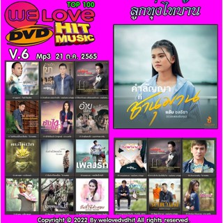 [ CD-MP3 , USB-MP3 ] Welovedvdhit music Top 100 ลูกทุ่งไทบ้าน V.6 mp3 21 ต.ค. 2565