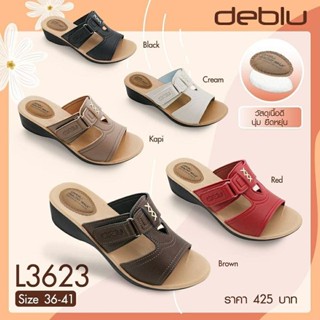 NFshoes ถูกสุด! รองเท้าแตะ หญิง แบบสวม Deblu เดอบลู รุ่น L3623 นุ่มนิ่ม เพื่อสุขภาพ น้ำหนักเบา ของแท้ 100%