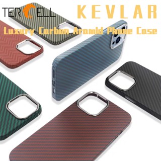 Inovagen ของแท้ KEVLAR เคสโทรศัพท์มือถือ ไฟเบอร์อารามิด บางพิเศษ และเบา สําหรับ Phone 13 14 15 Pro Max