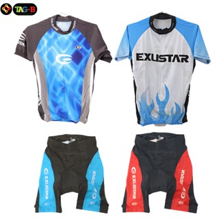 กางเกงปั่นจักรยาน เสื้อปั่น EXUSTAR เป้า COOLMAX ของแท้