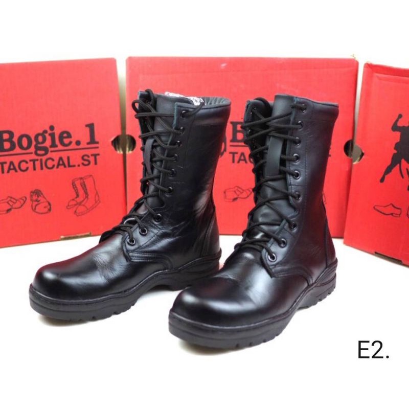 รองเท้าคอมแบท Bogie1 หนังแท้ ตาไก่ ☀️ ไม่มีซิป ☀️ Combat boots