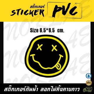 สติ๊กเกอร์ NIRVANA logo สติ๊กเกอร์PVCเคลือบด้านกันน้ำอย่างดี💯