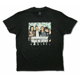 เสื้อยืด พิมพ์ลาย one direction drag me down band สไตล์คลาสสิก ไม่ซ้ําใคร สําหรับผู้ชาย HKadbo64JPpfbg10S-5XL