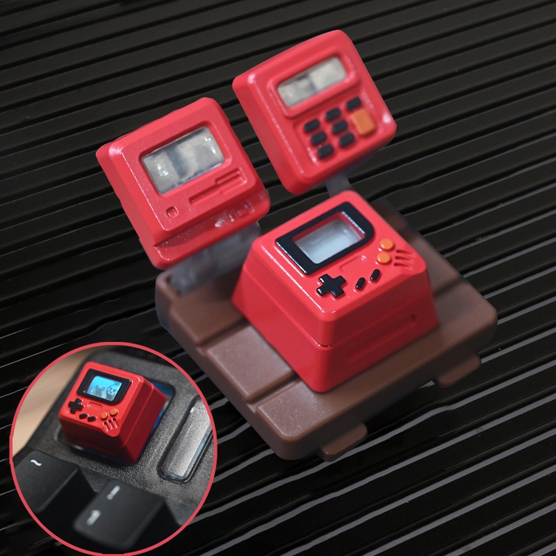 K-04 Keycap 3-in-1 Vintage Classic น ้ ําหนักเบาโปร ่ งใส Keycaps วัสดุ ABS น ่ ารัก