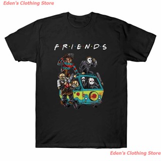 Edens Clothing Store New Top Sales Men T Shirt Horror Characters Friends Halloween T-Shirt Horror Massacre Machine Tee