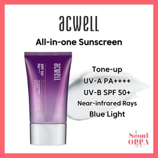 [Acwell] Solar Defense Licorice Water Sun Cream 50ml SPF 50+ PA++++ แท่งกันแดด ครีมกันแดด ลดริ้วรอย สําหรับผิวแพ้ง่าย Sunscreen Face Sunblock SunCream For Sensitive Skin Whitening UV Protection Wrinkle