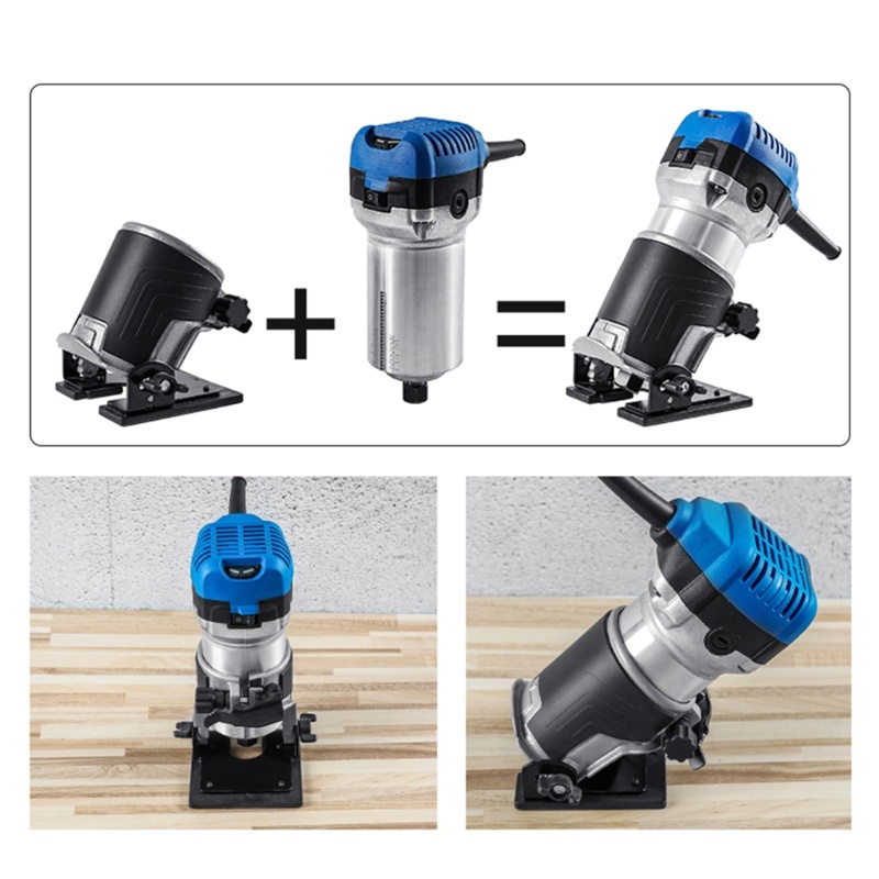 QUIM Trimmer Router ไฟฟ้ามือ Trimmer Palm Router ฐานเอียงเครื่องมืองานไม้