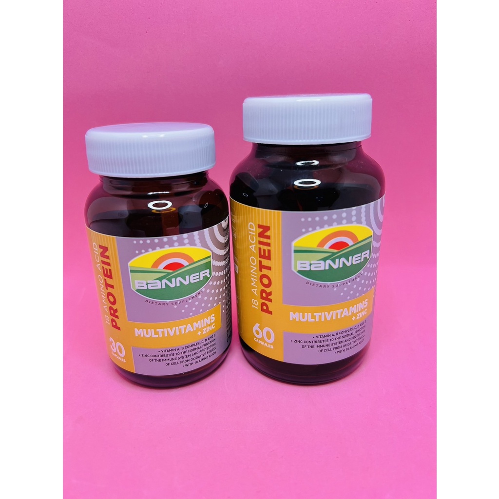 = Banner Vitamin & Minerals แบนเนอร์ วิตามินและแร่ธาตุขนาด 30เม็ดและ 60 เม็ด