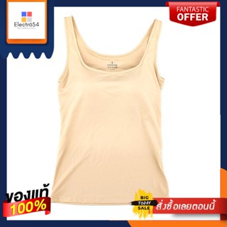 เสื้อกล้ามสตรีเสริมฟองน้ำสีเบจ :SPAD CAMISOLE TANK TOP BEIGE:S