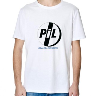 เสื้อยื Public Image Ltd PiL เสื้อยืดผู้ชายสีขาว UNISEX ชุดสตรีทแวร์แขนสั้นลําลอง Harajuku เสื้อผ้าผู้ชายฤดูร้อน