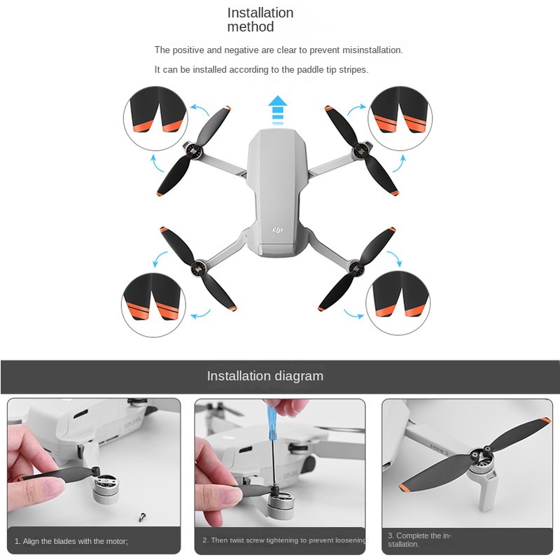 เหมาะสําหรับ Dji MINI 4K/MINI 2 SE/MINI SE ใบพัด 4726 ใบมีด