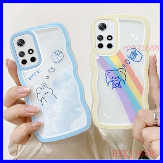 เคส POCO M4 Pro 5G เคส Xiaomi Redmi Note 11S 5G เคสโทรศัพท์มือถือ tpu ลายหยัก เรียบง่าย สําหรับ