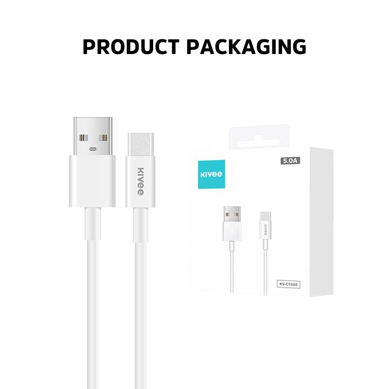 สายชาร์จ KIVEE-CT208  5A ชาร์จเร็ว Micro USB Type-C สำหรับโทรศัพท์ Android อุปกรณ์ชาร์จ