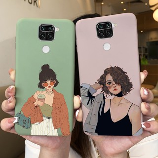 เคสโทรศัพท์ซิลิโคน TPU แบบนิ่ม ลายผีเสื้อ และดอกเดซี่ สําหรับ Xiaomi Redmi Note 9 Note9 Note9