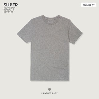 TWENTYSECOND เสื้อยืดแขนสั้น รุ่น Super Soft Cotton Tee - สีเทา / Grey