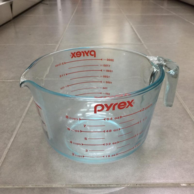 PYREX GLASS MEASURING CUP 25/500/1000/2000ml