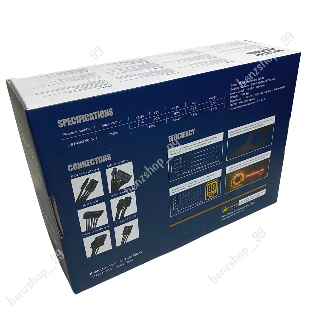 POWER SUPPLY (อุปกรณ์จ่ายไฟ) SILVERSTONE DA750 - 750W 80 PLUS GOLD (มือ2) #5