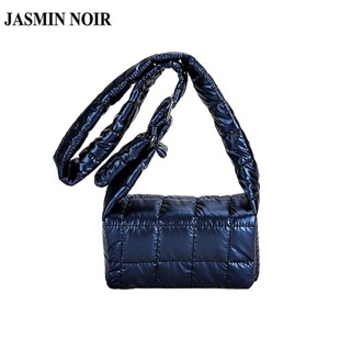 Jasmin NOIR กระเป๋าสะพายข้าง ผ้าไนล่อน เรียบง่าย สําหรับผู้หญิง