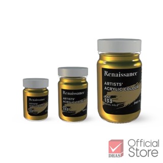 Renaissance สีอะคริลิค สีทอง จำนวน 1 ขวด