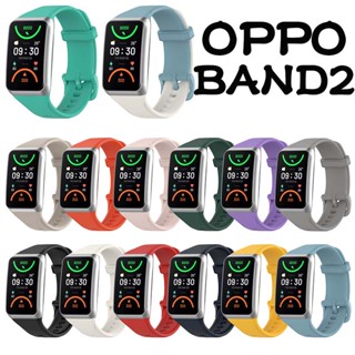 สายนาฬิกาข้อมือ ซิลิโคนนิ่ม แบบเปลี่ยน สําหรับ Oppo Band2 Oppo Band 2 Oppoband2