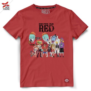 Dextreme เสื้อยืดวันพีซ (DOP-1586) ลาย วันพีซ ฟิล์ม เรด One Piece Film Red Team มี สีแดง และ สีดำ