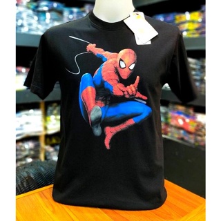 เสื้อยืดMarvel ลายSpiderman สีดำ (mvx-133)