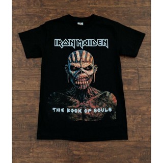 Lsmtx1 เสื้อยืด ผ้าฝ้าย พิมพ์ลาย BOOK OF SOULS IRON MAIDEN พลัสไซซ์ สําหรับผู้ชายสามารถปรับแต่งได้