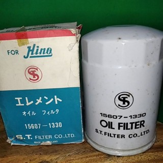 กรองเครื่องHINO15607-1330 เหล็กใช้กับKM/W04D