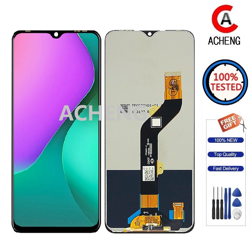 ACHENG สําหรับ Infinix Hot 10 play / X688b / X666c LCD TOUCH SCREEN 6.82"