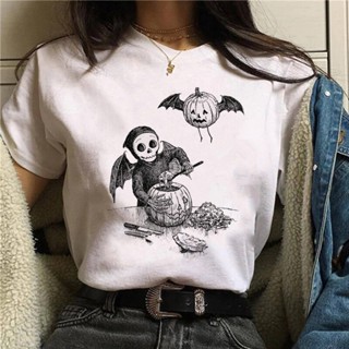 เสื้อยืดสไตล์เกาหลี Camisetas para mujer Halloween 2023 nuevas camisetas para mujer camisetas sueltas camisetas de veran