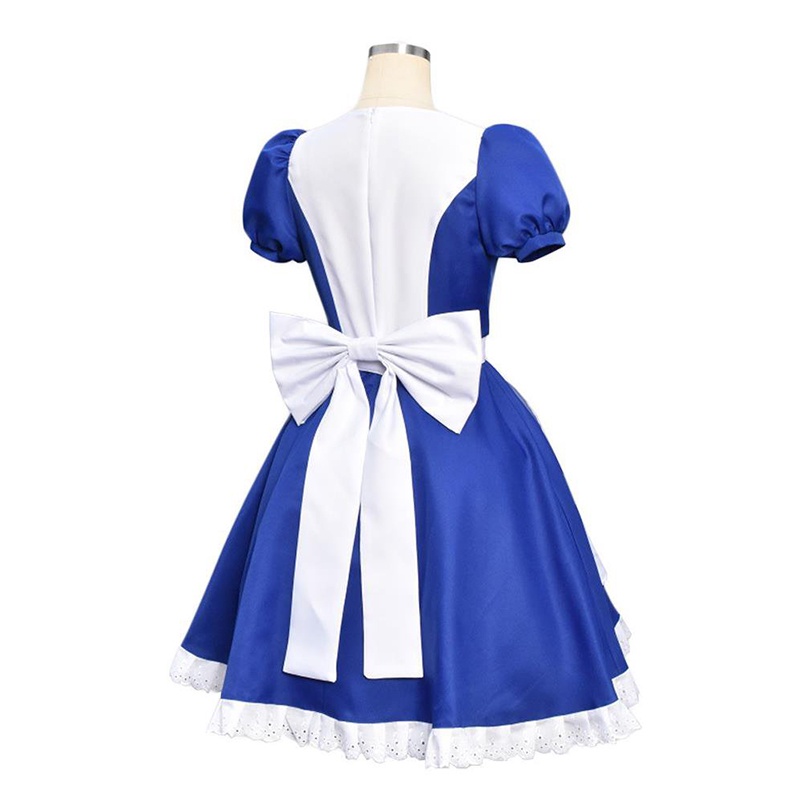 Game Alice Madness Returns Cosplay Costume Princess Dress Maid Dress Made Halloween Party Maid Dress Apron Wig For Women #2
