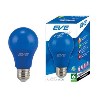 หลอด LED EVE A60 15000Hr 6 วัตต์ สีน้ำเงิน E27