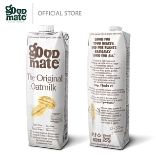 Goodmate นมโอ๊ต สูตรบาริสต้า ขนาด 1000 มล. (3 กล่อง) + สูตรออริจินอล ขนาด 1000 มล. (3 กล่อง) - (1 ลัง: 6 กล่อง)