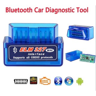 เครื่องสแกนเนอร์บลูทูธรถยนต์ ELM327 OBD2 V1.5 OBD สําหรับ Android Win พร้อมส่ง CX