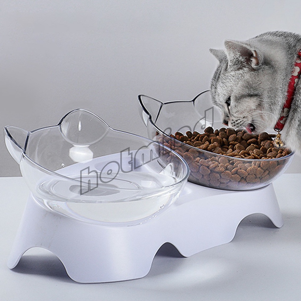 HD ชามอาหารสัตว์เลี้ยง แบบคู่/แบบเดี่ยว อุปกรณ์สัตว์เลี้ยง Pet bowl