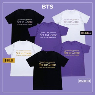 บังทัน 💜Yet to Come tee เสื้อ | Purple Glitter✨ Hologram💿 Gold🏅